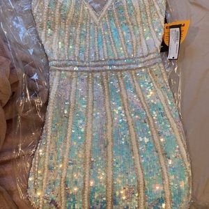 Primavera Short Beaded Dress 3314